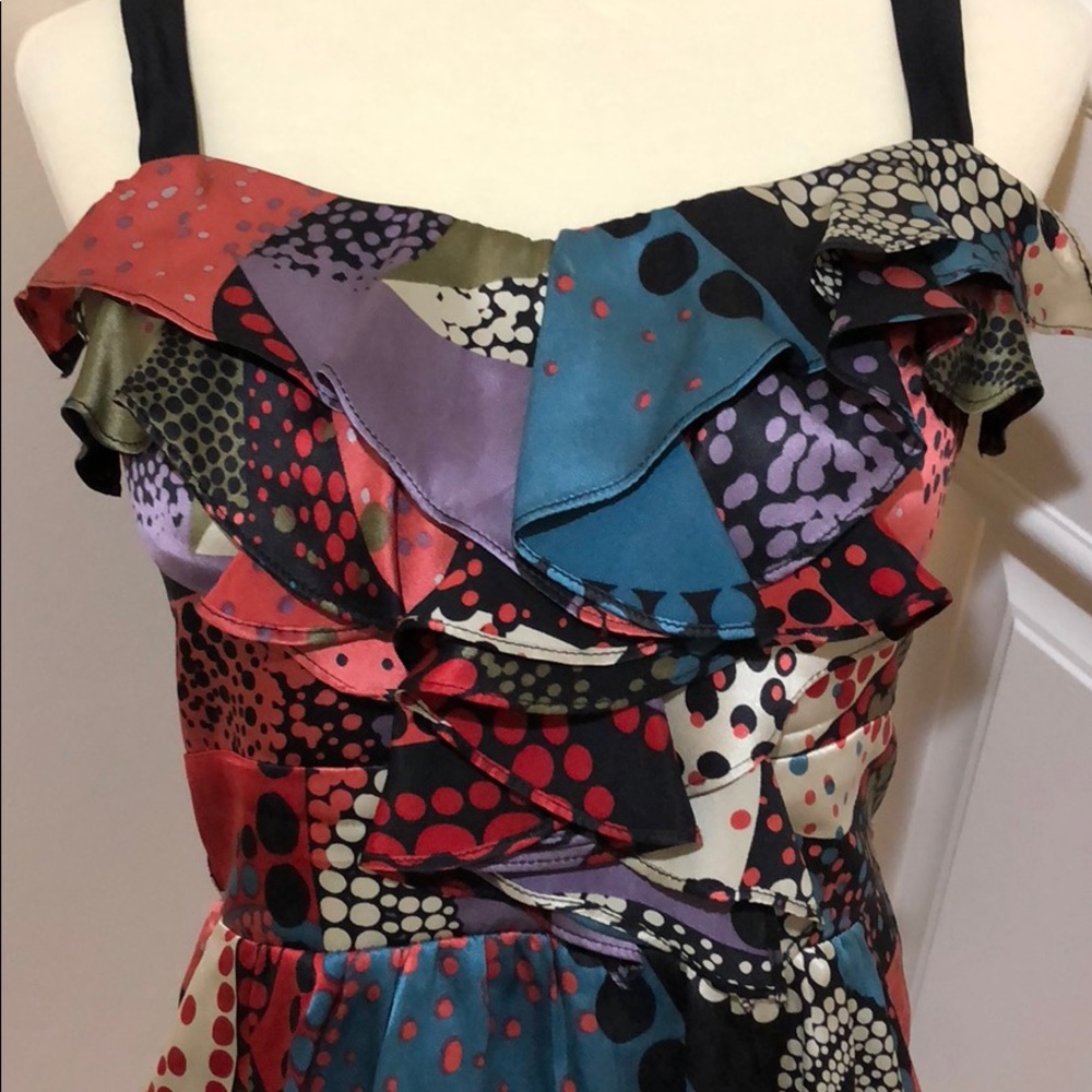Colorful Silk MultiColored Top - Picture 2 of 4